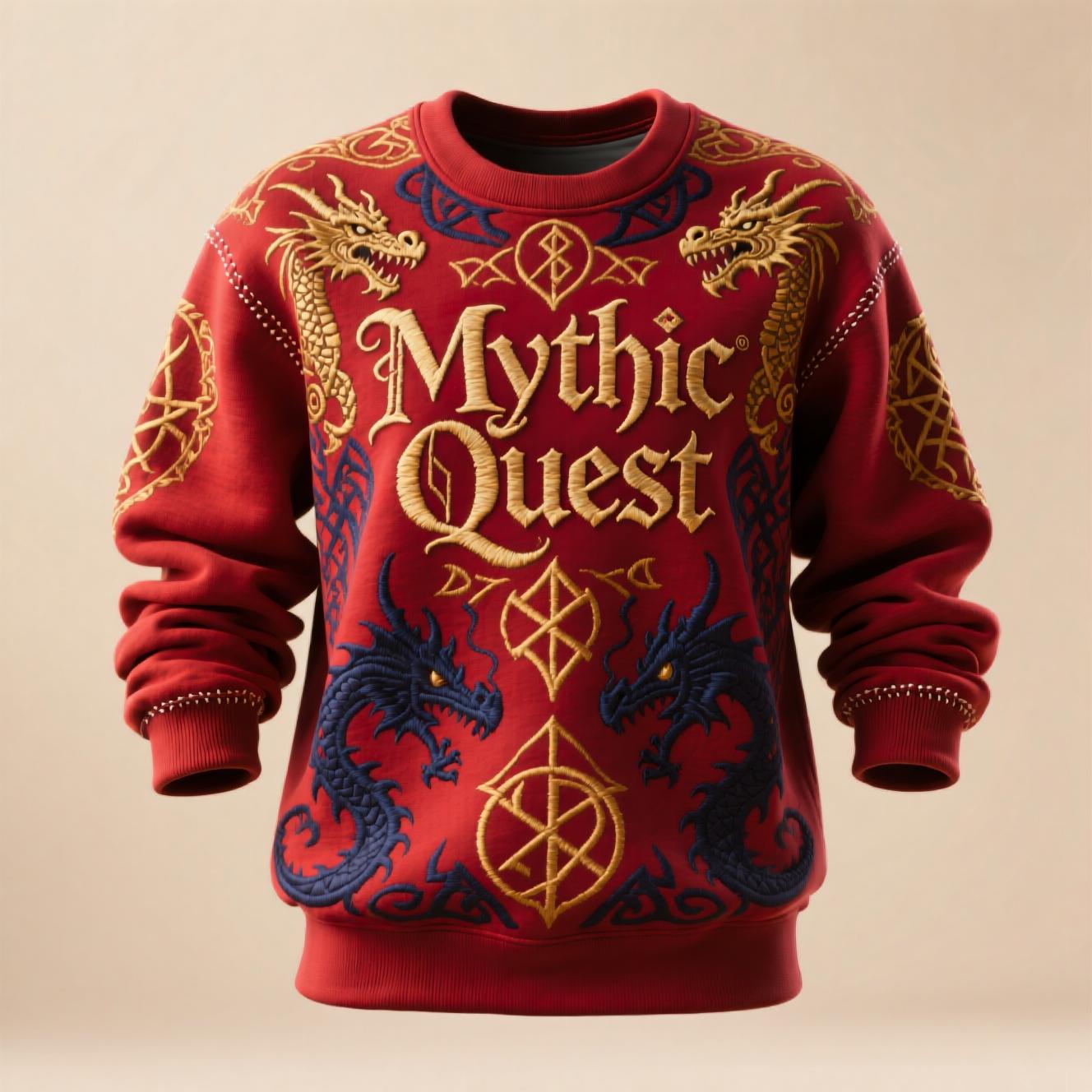 Mythic Quest sweatshirt, fantasy-inspired